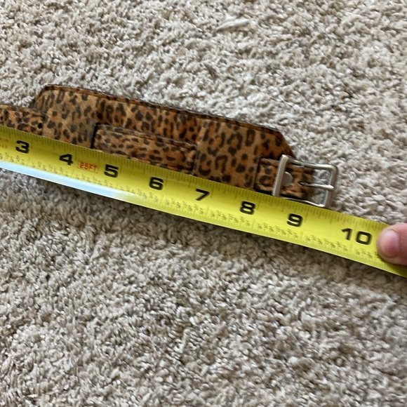 Punk rock, leopard print cuff bracelet size small - Picture 3 of 4